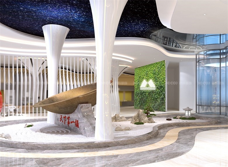 在企業(yè)展廳裝修設(shè)計(jì)中，如何運(yùn)用品牌元素和視覺識(shí)別系統(tǒng)？